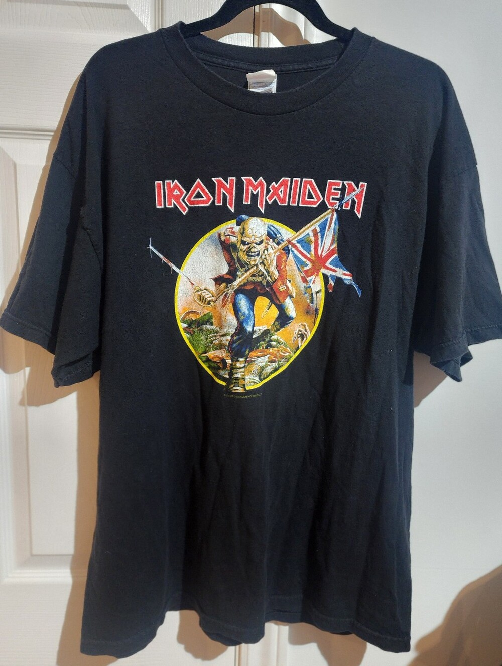 Millenial Vintage Iron Maiden Double Print Tshirt